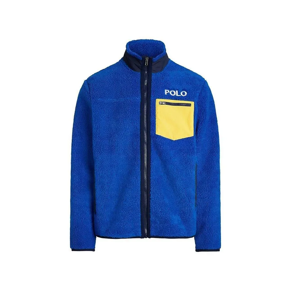 Polo Ralph Lauren 710881754001 Mens Blue Full Zip Pile-Ski Fleece Jacket R114 - Picture 4 of 4